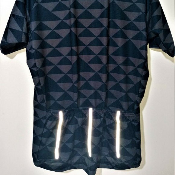 Men's Ceroti Cycling Jersey Full Zip Medium/Large S/S Back Pockets Reflective - Picture 5 of 7
